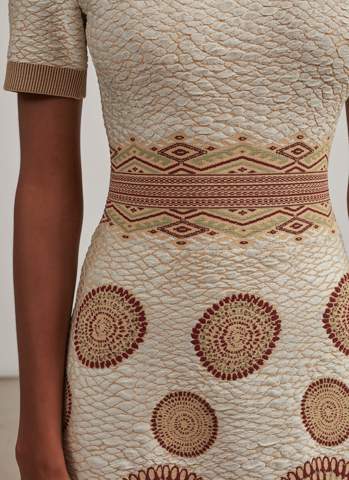 Dresses ALAÏA WHITE/BURGUNDY DRESSES